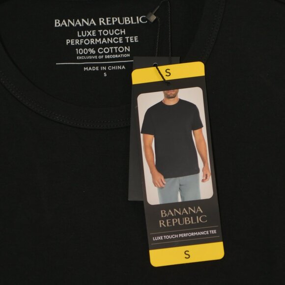 Black NWT Banana Republic Men’s Luxe Touch Tee - Picture 4 of 4